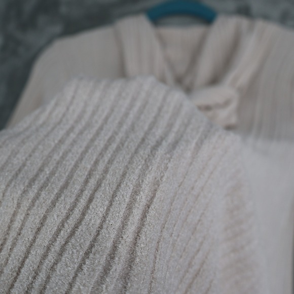 Barefoot Dreams CozyChic Ultra Lite Hooded Cardigan Womens S Cream Soft Lounge - Picture 13 of 16